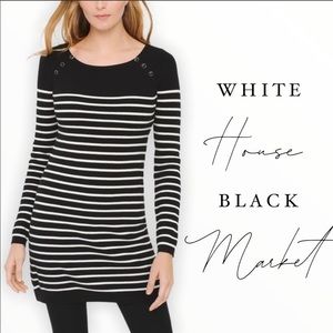 WHBM Striped Tunic Sweater, XS